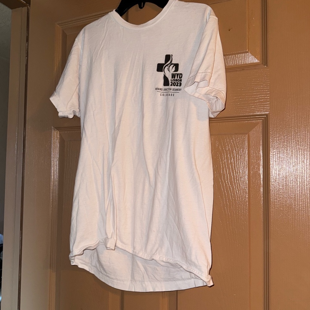 Tulex 202 Medium WYD Lisbon 2023 Grand Junction Deanery White T-Shirt